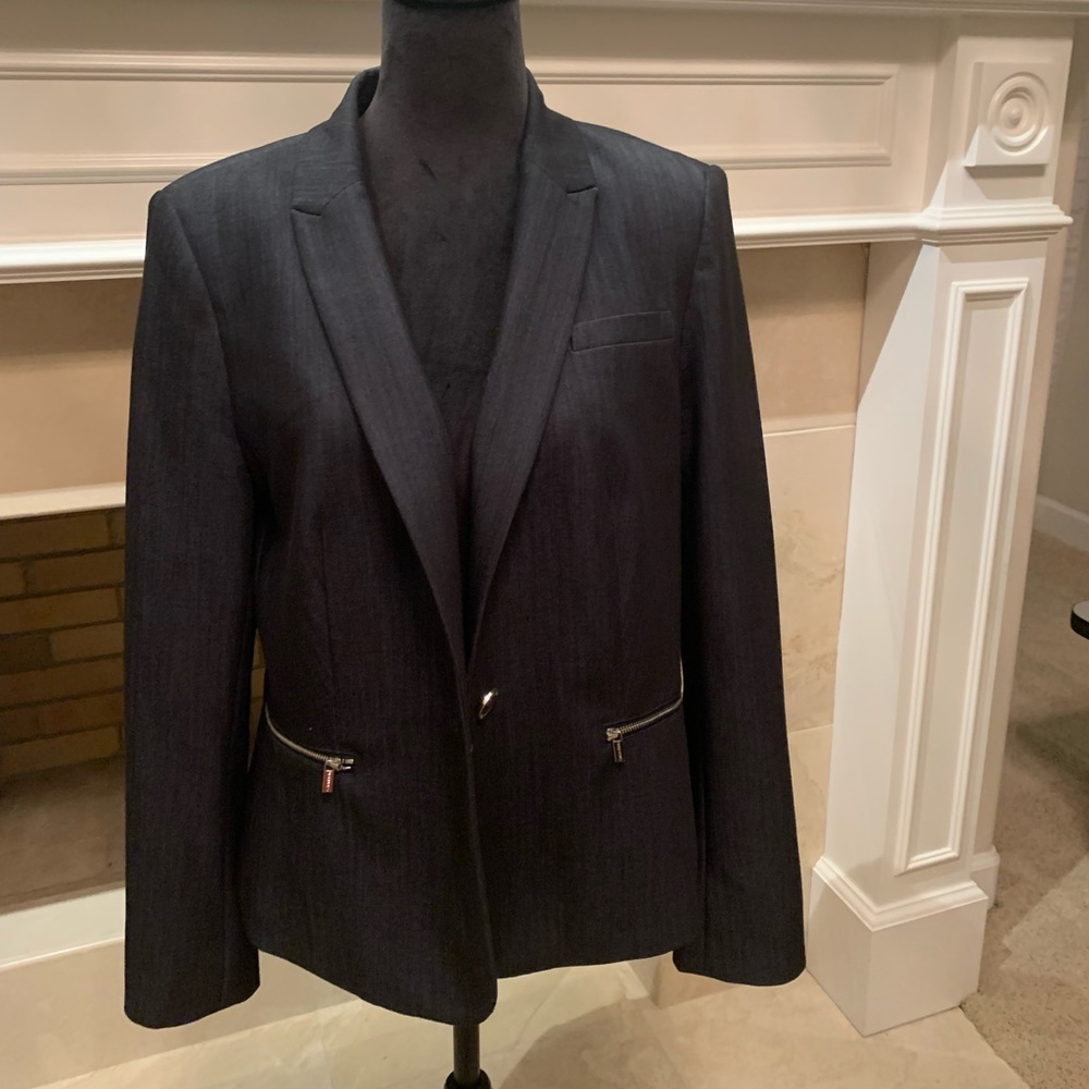Calvin Klein Grey Blazer Size 14